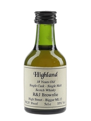 Highland 18 Year Old Single Cask R & J Brownlie 5cl / 55%