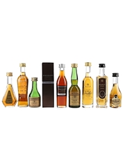 Assorted Cognacs Bisquit VSOP, Davidoff, Courvoiseuer, Croizet, De Luze VSOP, Gautier, Hardy & Otard 8 x 3cl-5cl / 40%