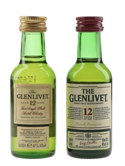 Glenlivet 12 Year Old Bottled 1990s-2000s 2 x 5cl / 40%