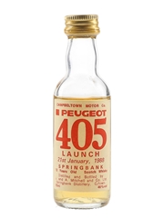 Springbank 12 Year Old Peugeot 405 Launch Bottled 1980s 5cl / 46%