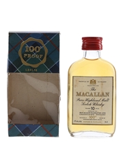 Macallan 10 Year Old 100 Proof Bottled 1970s-1980s - Gordon & MacPhail 4cl / 57%