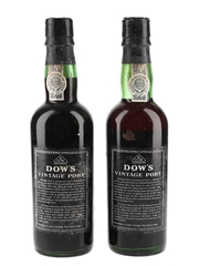 Dow's 1980 & 1983 Vintage Ports Bottled 1982 & 1985 2 x 37.5cl / 20%