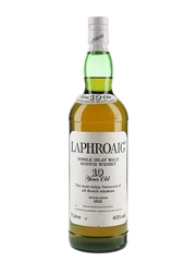 Laphroaig 10 Year Old Bottled 1980s-1990s - Pre Royal Warrant 100cl / 43%