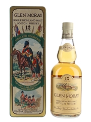 Glen Moray 12 Year Old Bottled 1980s - Scotland's Historic Highland Regiments 75cl / 40%