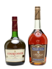 Martell VS & Courvoisier VS Cognac Old Presentation 2 x 100cl / 40%