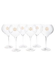 Veuve Clicquot Rich Champagne Glasses  6 x 23cm Tall