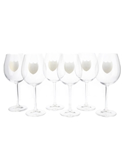 Dom Perignon Champagne Glasses  6 x 24cm Tall