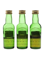 Glenfiddich 1973 , Glenglassaugh 1977 & Glen Grant 1980 Bottled 1994 & 1993 - Cadenhead's 3 x 5cl