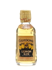 Gordon's Lemon Gin Spring Cap Miniature Bottled 1950s 5cl / 34%