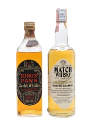 King's Pawn & Match 5 Year Old Bottled 1970s & 1980s 2 x 75cl