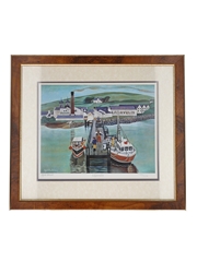 Lagavulin Whisky Distillery Print Alfred Daniels - Limited Edition Print 1996 42.3cm x 47.3cm