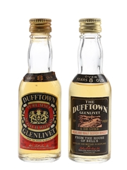 Dufftown Glenlivet 8 Year Old Bottled 1970s 2 x 5cl / 40%