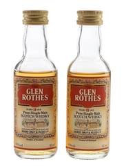 Glenrothes 12 Year Old Bottled 1980s - Berry Bros & Rudd 2 x 5cl / 43%