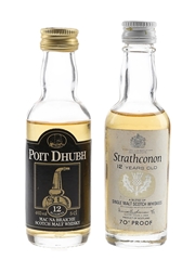 Poit Dhubh & Strathconon 12 Year Old Bottled 1970s-1980s 2 x 5cl