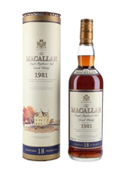 Macallan 1981 18 Year Old