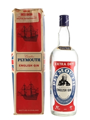 Plymouth Extra Dry Gin Bottled 1970s - Coates & Co. 100cl / 47%