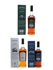 Bowmore 10, 15 & 18 Year Old Aston Martin 3 x 70cl-100cl