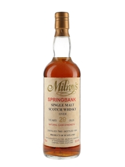 Springbank 1965 29 Year Old Bottled 1994 - Milroy's Of Soho 75cl / 53.4%