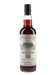 Springbank 1993 SEB Syndicate Bottled 2003 - Private Cask Bottling 70cl / 60.7%