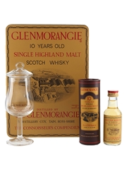 Glenmorangie 10 Year Old Gift Tin With Nosing Glass Bottled 1980s 5cl / 40%