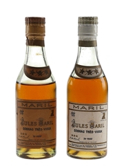 Maril 3 Star Trés Vieux Cognac Bottled 1950s-1960s 2 x 5cl / 40%