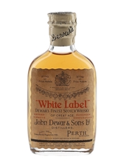 Dewar's White Label Spring Cap Bottled 1950s 5cl