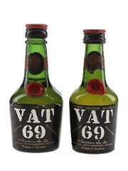 Vat 69 Bottled 1960s 2 x 3cl-5cl
