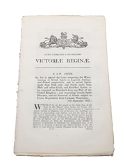 Act To Amend The Laws Respecting The Warehousing Of British Spirits In England, Scotland And Ireland Respectively, Dated 1848 In the 11th & 12th Year of Queen Victoria 
