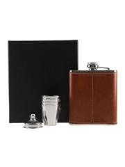 Glenfiddich Hip Flask With Funnel & Glasses With Funnel 12.5cm x 9.5cm