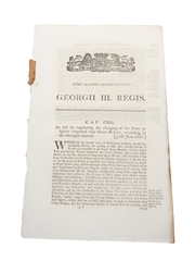 Act For Regulating The Charging Of The Duty On Spirits Imported Into Great Britain, According To The Strength Thereof, 1808