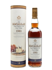 Macallan 1981 18 Year Old 70cl / 43%