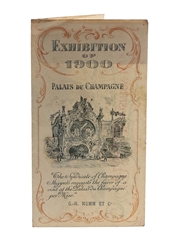 Palais Du Champagne - GH Mumm Plan De L'Exposition 1900 14.5cm x 22cm