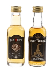 Poit Dhubh 8 Year Old & 12 Year Old Bottled 1980s 2 x 5cl