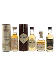 Edradour 10 Year Old, Glenkinchie 10 Year Old, Glen Deveron 10 Year Old & Tomintoul 10 Year Old  4 x 5cl / 40%