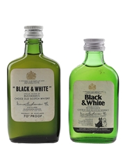 Buchanan's Black & White Bottled 1960s-1970s 2 x 4cl-5cl  40%