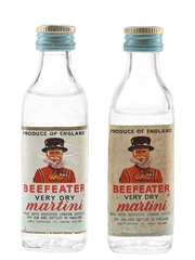 Beefeater Very Dry Martini Bottled 1970s 2 x 5cl / 40%