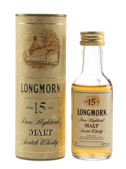 Longmorn 15 Year Old Bottled 1980s 5cl / 43%