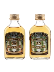 Old Royal 15 Year Old Bottled 1980s 2 x 5cl / 43%