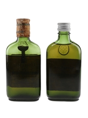 Usher's Green Stripe Bottled 1950s & 1960s - J & G Stewart Ltd. 2 x 5cl / 40%