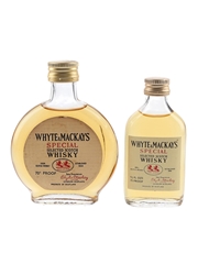 Whyte & Mackays Special Bottled 1970s 2 x 4.7cl-5cl