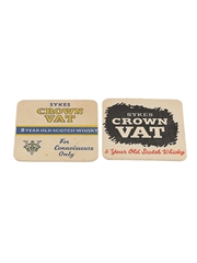 Crown Vat 8 Year Old Scotch Whisky Coasters