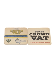 Crown Vat 8 Year Old Scotch Whisky Coasters  