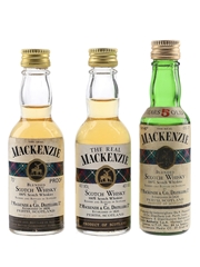 The Real Mackenzie 5 Year Old Bottled 1970s 3 x 3.3cl-5cl / 40%
