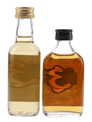 The Three Scotches Blend, Malt & Grain Bottled 1970s-1980s 2 x 4.7cl / 43%