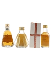 President Special Reserve, Something Special De Luxe & Teacher's Highland Cream Bottled 1970s-1980s 3 x 5cl / 40%