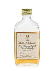 Macallan 10 Year Old 100 Proof Miniature Bottled 1970s 4cl / 57%