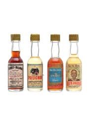 Se Si Bon Liqueur Miniatures Bottled 1970s 4 x 2.5cl