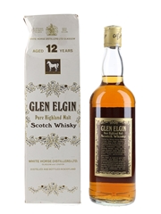 Glen Elgin 12 Year Old Bottled 1980s - White Horse Distillers 75cl