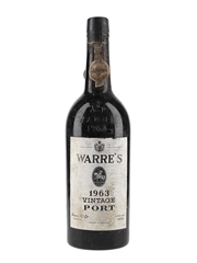 Warre's 1963 Vintage Port  75cl / 20%
