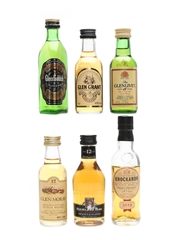 Assorted Single Malt Scotch Whisky Miniatures Knockando 1978, Highland Park, Glenlivet 6 x 5cl